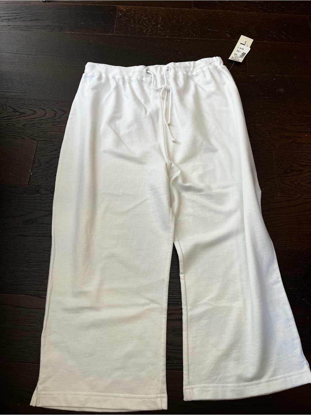 White Drawstring Joggers